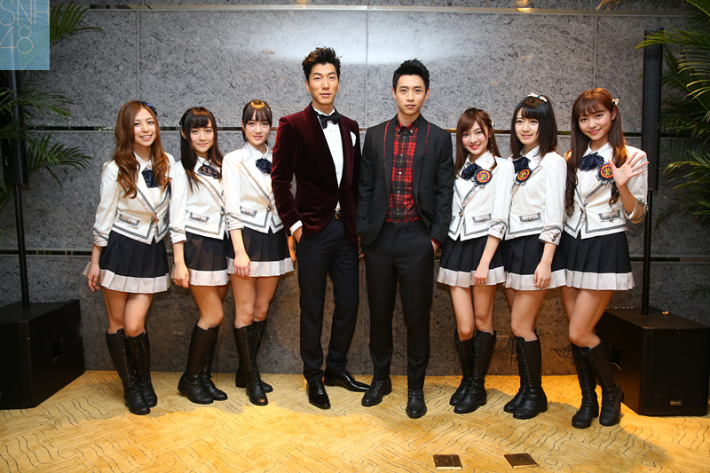 snh48成员受邀出席2014男士理容大典颁奖晚宴